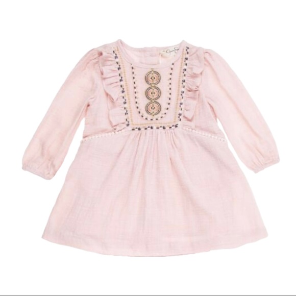 Jessica Simpson Gauze Embroidered Dress Set - Picture 1 of 6